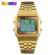 wristwatches new top quality luxury stainless steel skmei 1338 3ATM wrist watches for mens Relogio wholesale watch